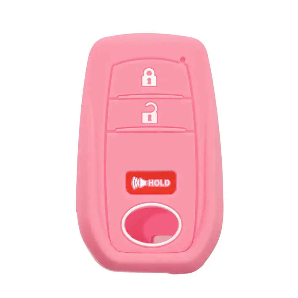 Lcyam Key Fob Cover Case Remote Protector Smooth Silicone Fits for Toyota Rav4 Corolla Camry Hilux Car Accessories Key