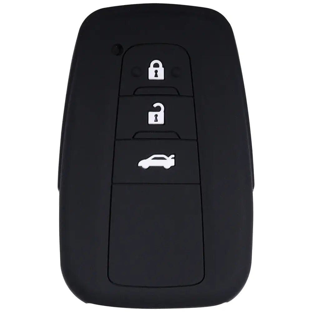 Lcyam Key Fob Cover Case Remote Protector Smooth Silicone Fits for Toyota Rav4 Corolla Camry Hilux Car Accessories Key