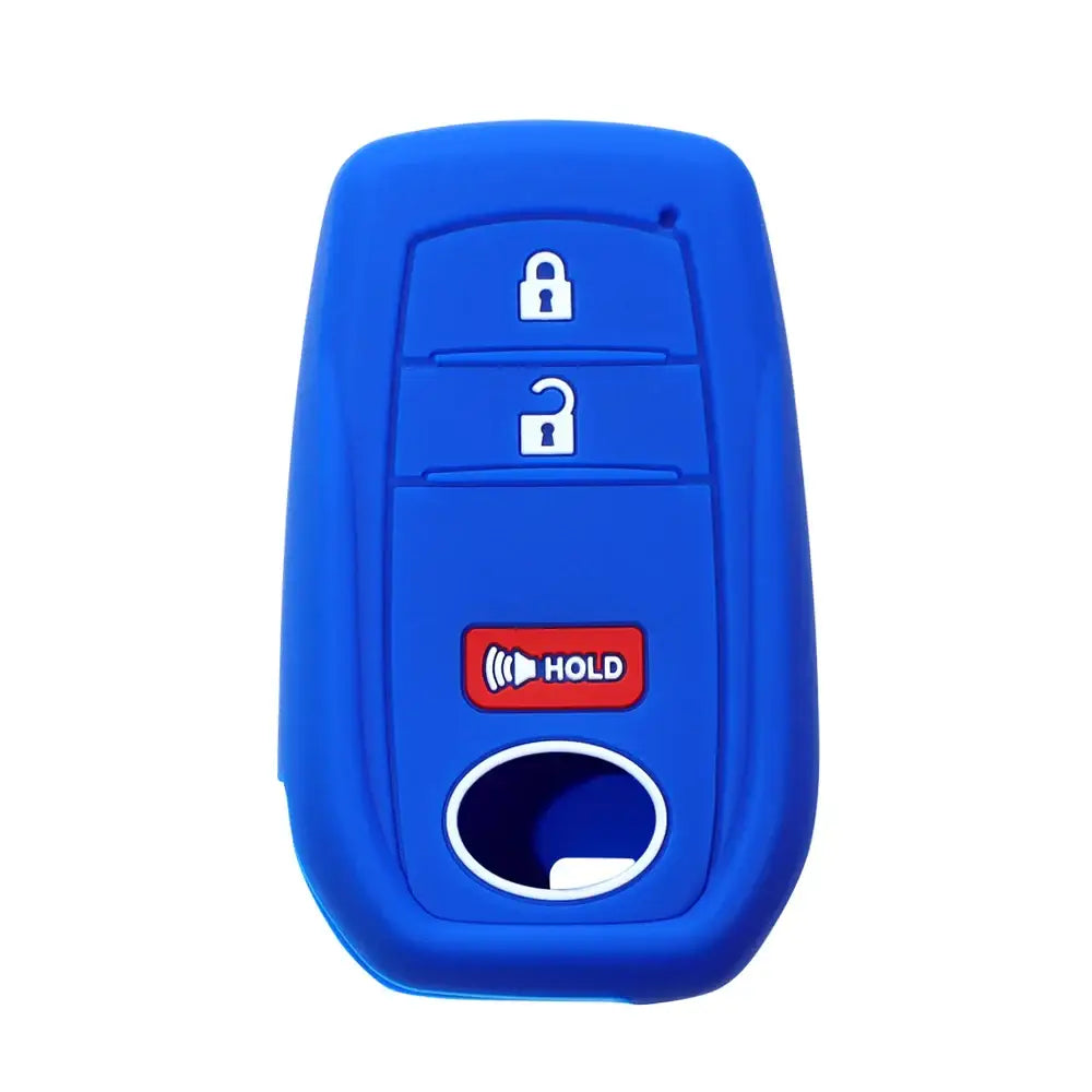 Lcyam Key Fob Cover Case Remote Protector Smooth Silicone Fits for Toyota Rav4 Corolla Camry Hilux Car Accessories Key