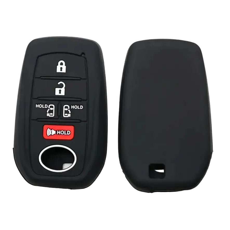 Lcyam Key Fob Cover Case Remote Protector Smooth Silicone Fits for Toyota Rav4 Corolla Camry Hilux Car Accessories Key