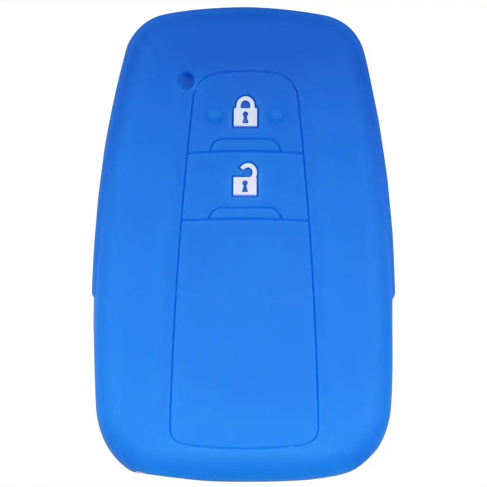 Lcyam Key Fob Cover Case Remote Protector Smooth Silicone Fits for Toyota Rav4 Corolla Camry Hilux Car Accessories Key