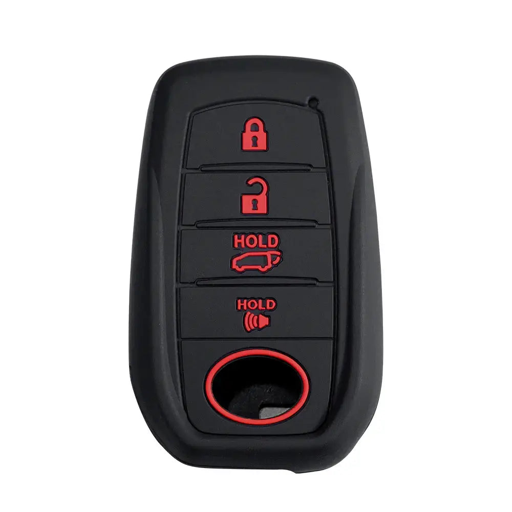 Lcyam Key Fob Cover Case Remote Protector Smooth Silicone Fits for Toyota Rav4 Corolla Camry Hilux Car Accessories Key