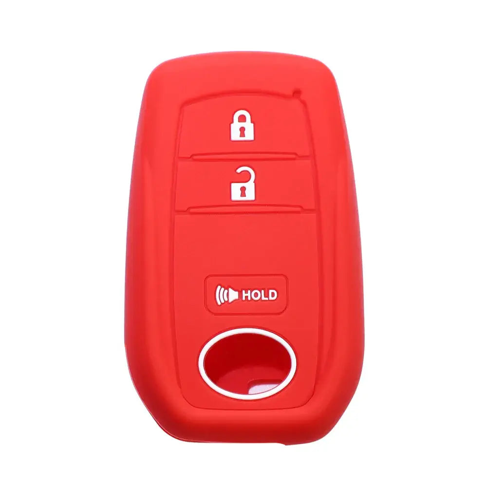 Lcyam Key Fob Cover Case Remote Protector Smooth Silicone Fits for Toyota Rav4 Corolla Camry Hilux Car Accessories Key