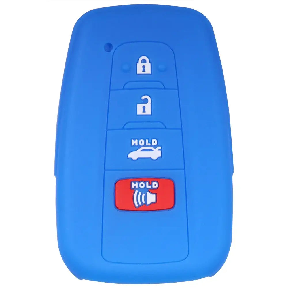 Lcyam Key Fob Cover Case Remote Protector Smooth Silicone Fits for Toyota Rav4 Corolla Camry Hilux Car Accessories Key