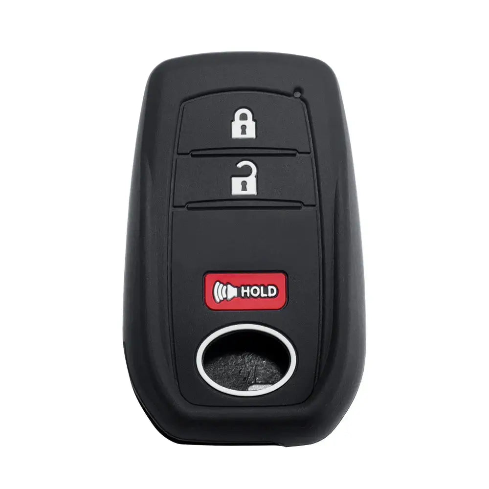 Lcyam Key Fob Cover Case Remote Protector Smooth Silicone Fits for Toyota Rav4 Corolla Camry Hilux Car Accessories Key