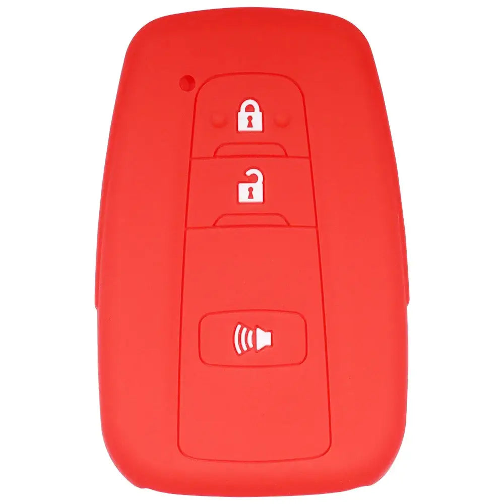 Lcyam Key Fob Cover Case Remote Protector Smooth Silicone Fits for Toyota Rav4 Corolla Camry Hilux Car Accessories Key