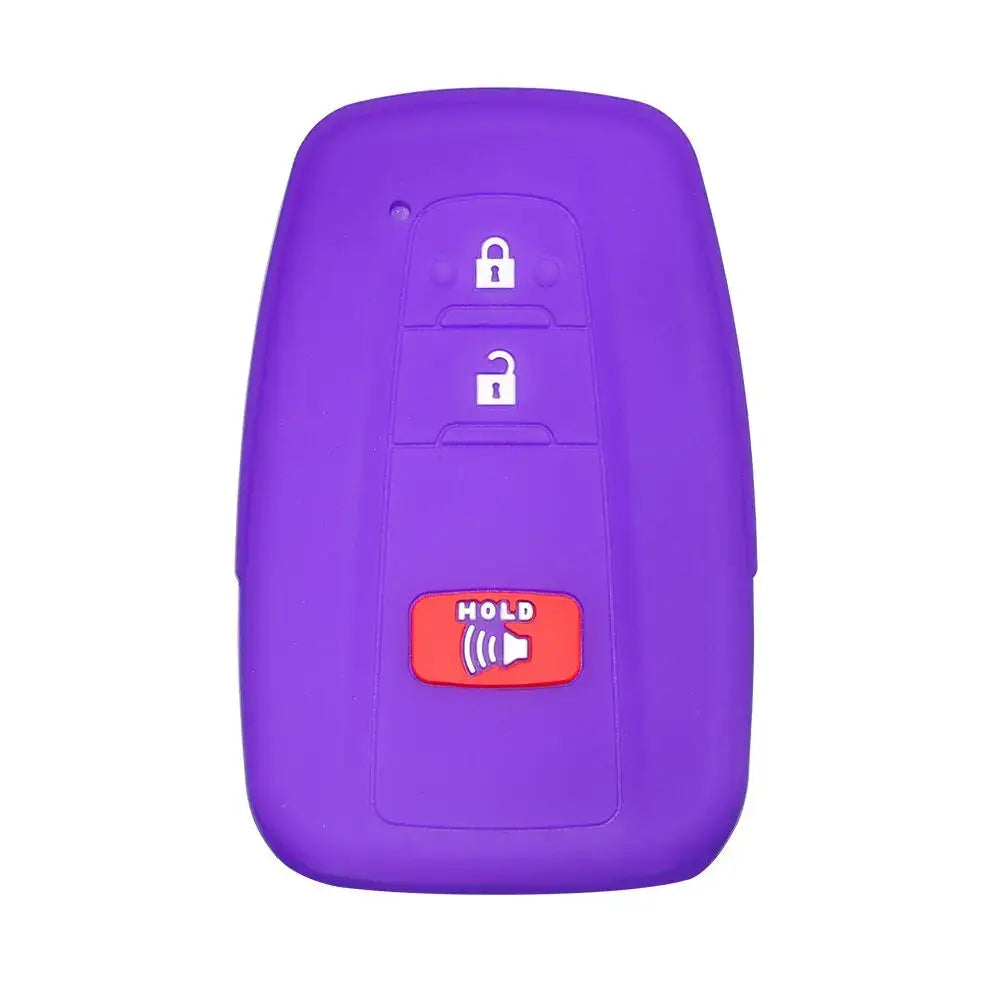 Lcyam Key Fob Cover Case Remote Protector Smooth Silicone Fits for Toyota Rav4 Corolla Camry Hilux Car Accessories Key