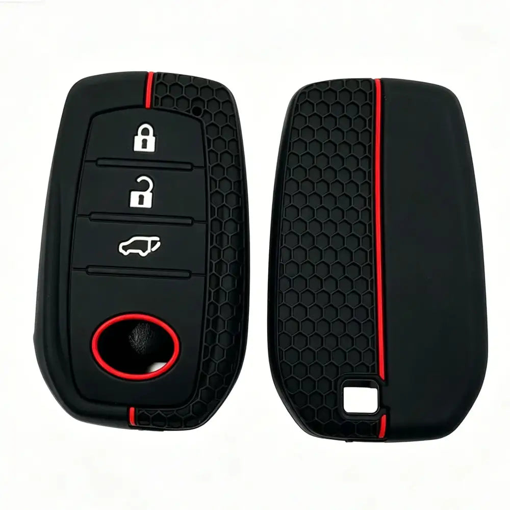 Lcyam Key Fob Cover Case Remote Protector Smooth Silicone Fits for Toyota Rav4 Corolla Camry Hilux Car Accessories Key