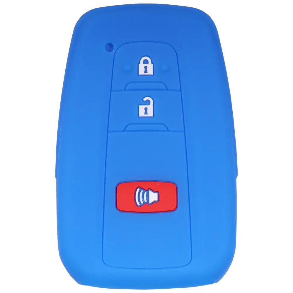 Lcyam Key Fob Cover Case Remote Protector Smooth Silicone Fits for Toyota Rav4 Corolla Camry Hilux Car Accessories Key