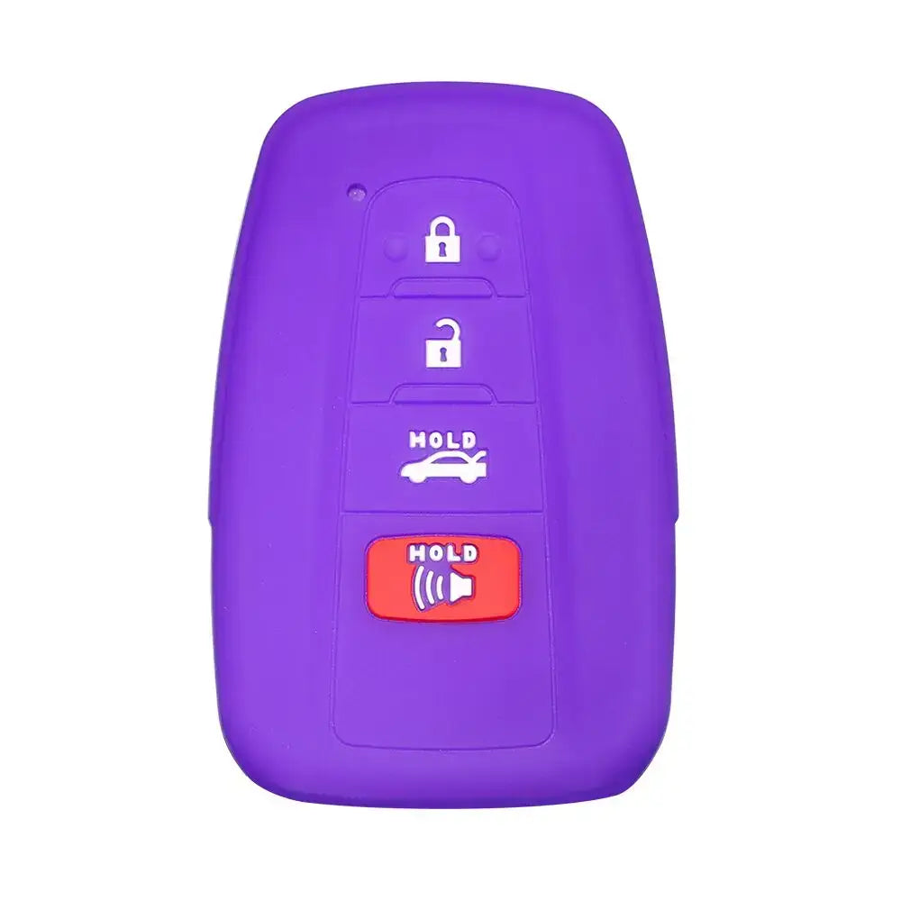 Lcyam Key Fob Cover Case Remote Protector Smooth Silicone Fits for Toyota Rav4 Corolla Camry Hilux Car Accessories Key