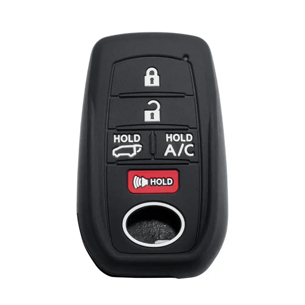 Lcyam Key Fob Cover Case Remote Protector Smooth Silicone Fits for Toyota Rav4 Corolla Camry Hilux Car Accessories Key
