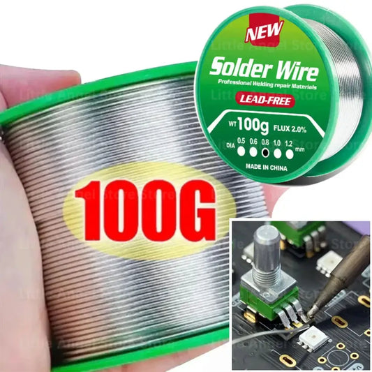 Lead-Free Rosin Core Solder Wire (Sn99.3/Cu0.7) (different models available) - 20gm / 0.6mm / solder wire coil - HBC