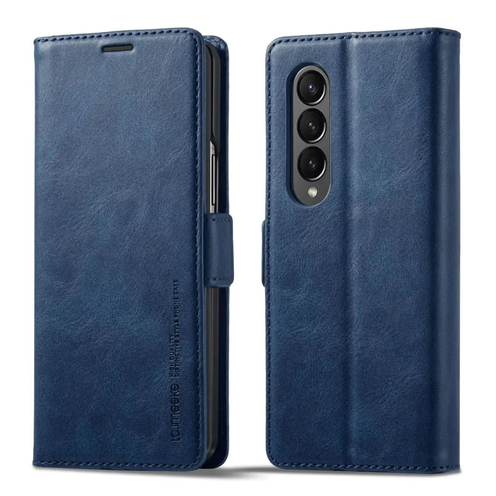 Leather Case for the Samsung Galaxy Z Fold7 (4 colours available) - Blue / Galaxy Z Fold 7 - 9eight5