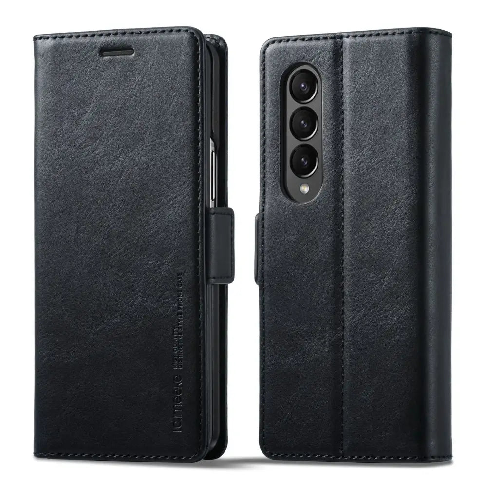 Leather Case for the Samsung Galaxy Z Fold7 (4 colours available) - Black / Galaxy Z Fold 7 - 9eight5