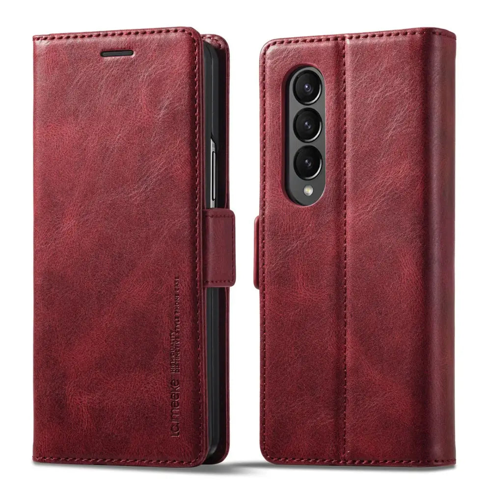 Leather Case for the Samsung Galaxy Z Fold7 (4 colours available) - Red / Galaxy Z Fold 7 - 9eight5