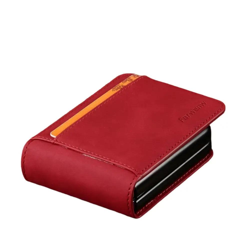 Leather Cover for the Samsung Galaxy Z Flip7 FE & Flip7 (available in 4 colours) - Red / Z Flip 7 - 9eight5