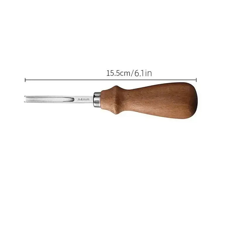 Leather Edge Beveler Skiving Tool (4 different sizes available) - 1PC A4mm - SS