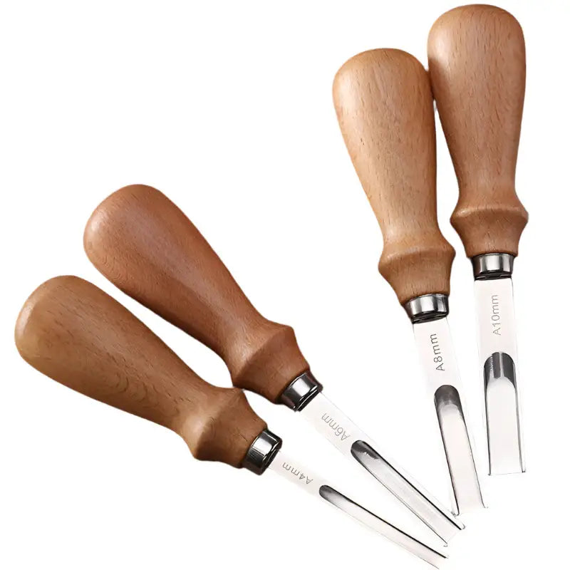 Leather Edge Beveler Skiving Tool (4 different sizes available) - Set of 4 Sizes - SS