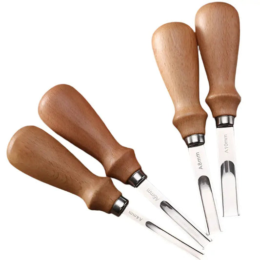Leather Edge Beveler Skiving Tool (4 different sizes available) - Set of 4 Sizes - SS