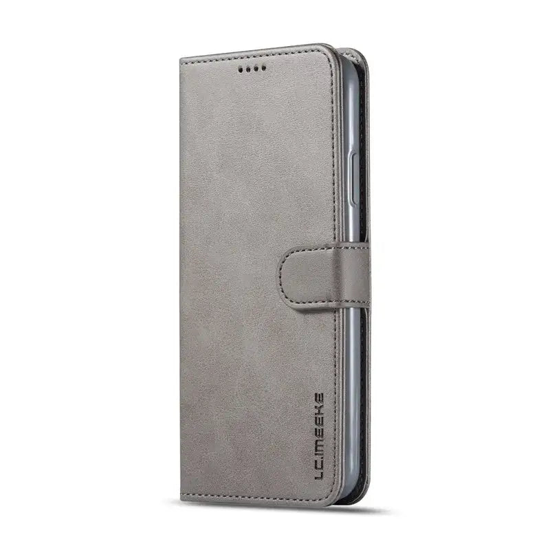 Leather Wallet Flip Case for iPhone 17 Series (available in 5 colours) - Gray / iPhone 17 Pro Max - 9eight5