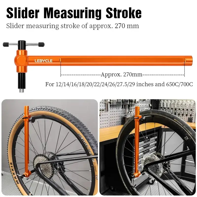 LEBYCLE Bicycle Derailleur Hanger Calibration Tool Bike Frame Tail Hook Straightener Tool Bike Derailleur Hanger