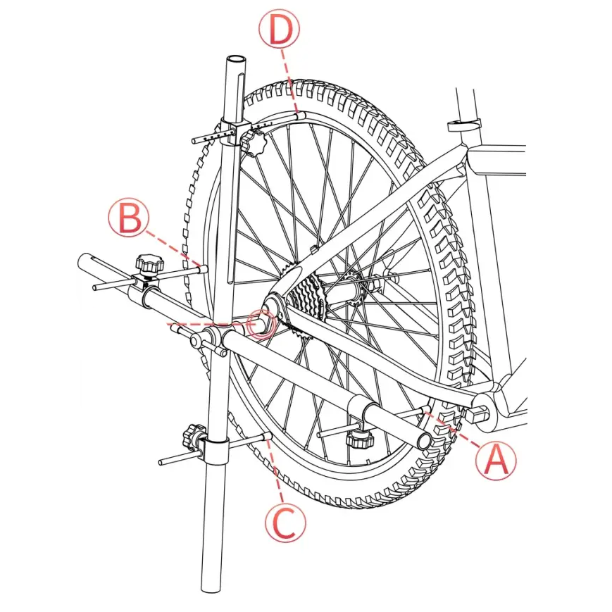 LEBYCLE Bicycle Derailleur Hanger Calibration Tool Bike Frame Tail Hook Straightener Tool Bike Derailleur Hanger