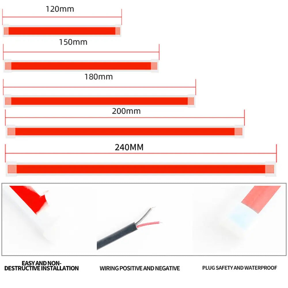 LED Car Hood Light Strip (different colours & sizes available) - HBC
