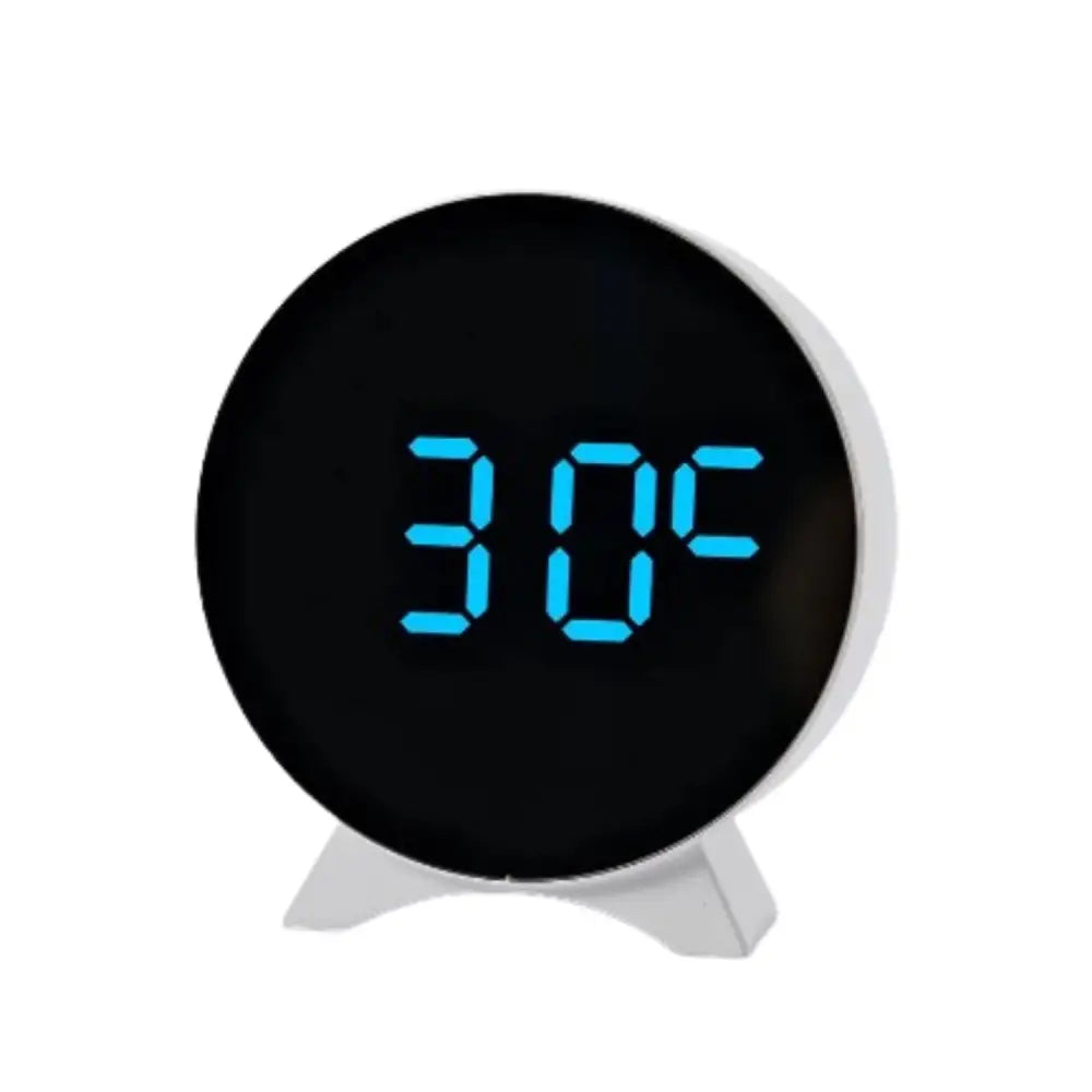 LED Digital Alarm Clock – Adjustable Brightness Dual Alarms Date & Temperature Display - HBC