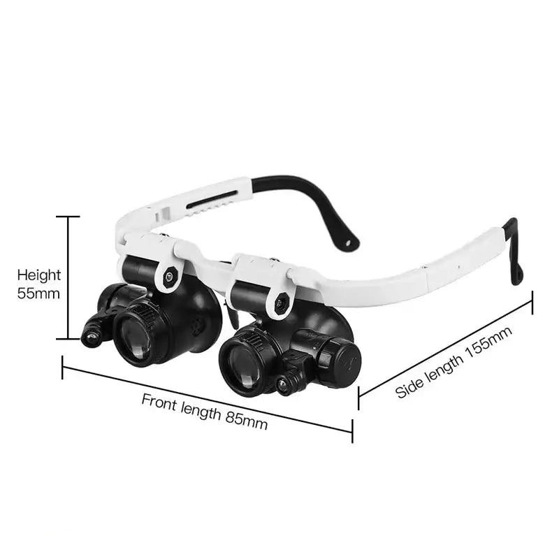LED Magnifying Glasses – 8X/15X/23X Telescopic Watch & Jewlery Repair Loupe - HBC