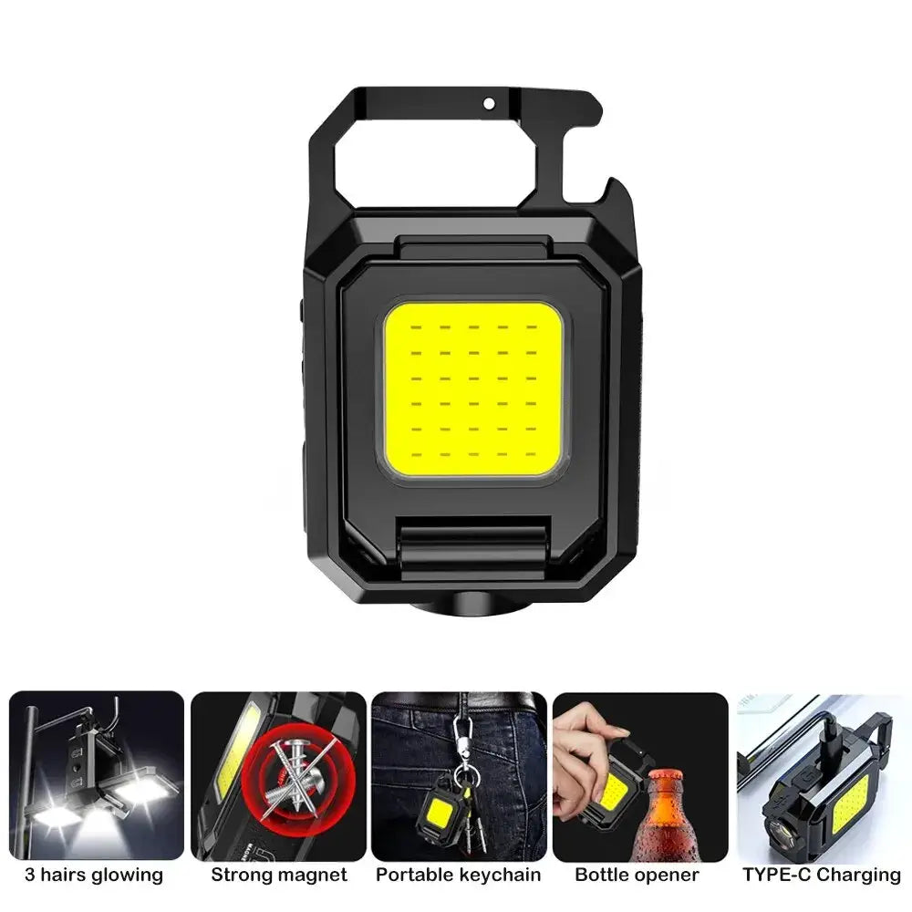 LED Mini Keychain Flashlight - Black / Led Keychain Light