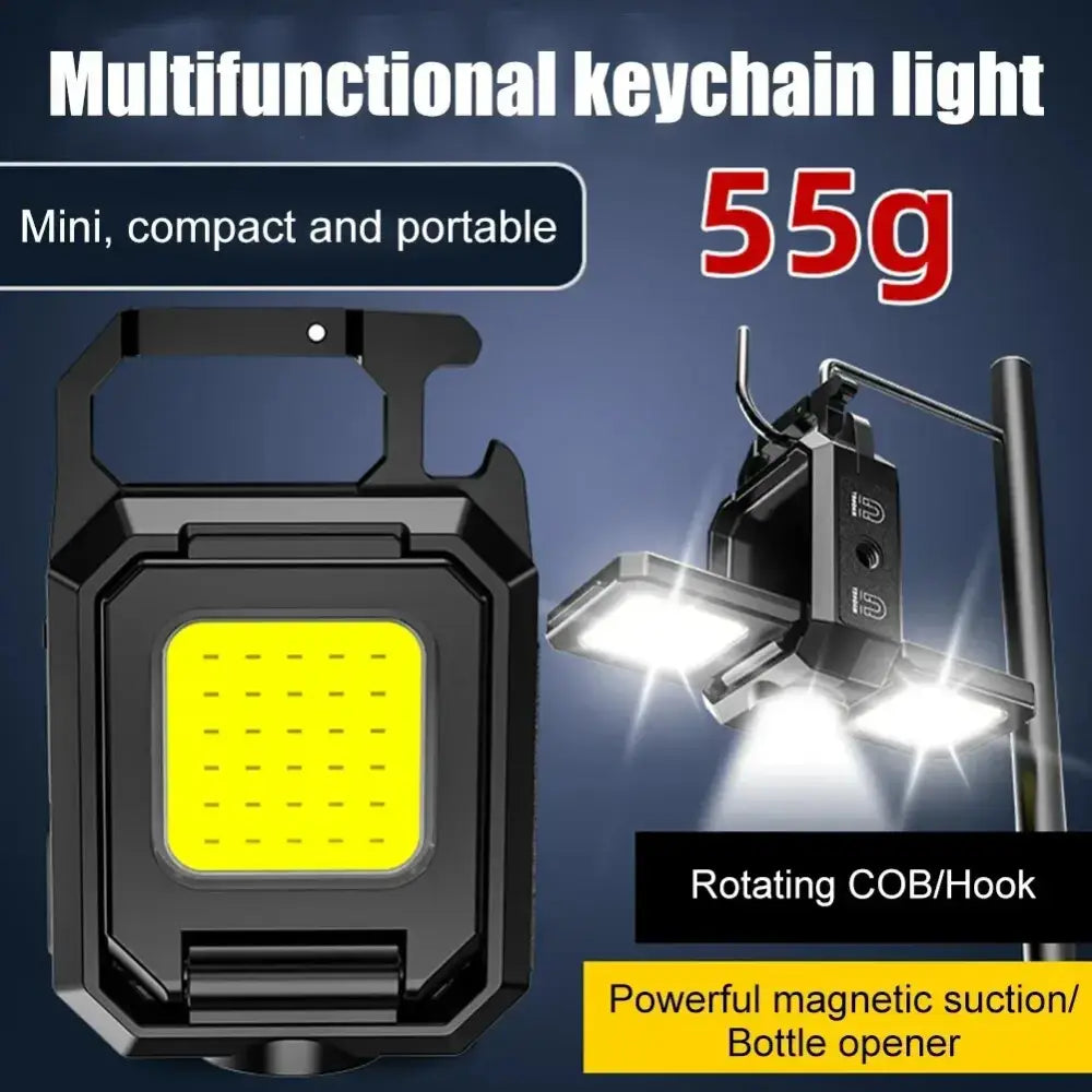 LED Mini Keychain Flashlight - Black / Led Keychain Light