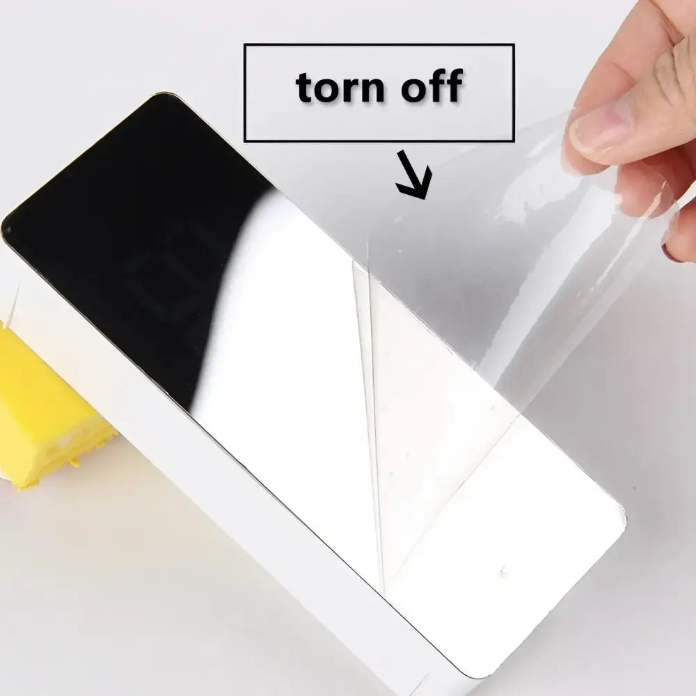 LED Mirror Alarm Clock with Temperature & Smart Night Light (available in 2 shapes) - HBC