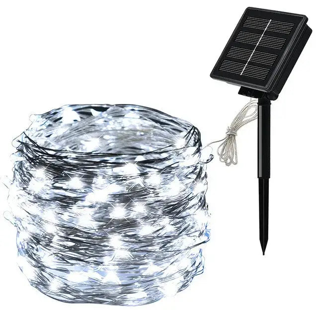 LED Solar Fairy String Lights (7m/12m/22m/32m) - 1Pcs White / 7M 50LED - SS
