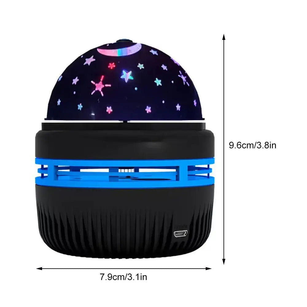 LED Starry Sky Lights Bedroom NightLights 5V USB Decoration Atmosphere Projector Lamp 360° Rotating For Weddings