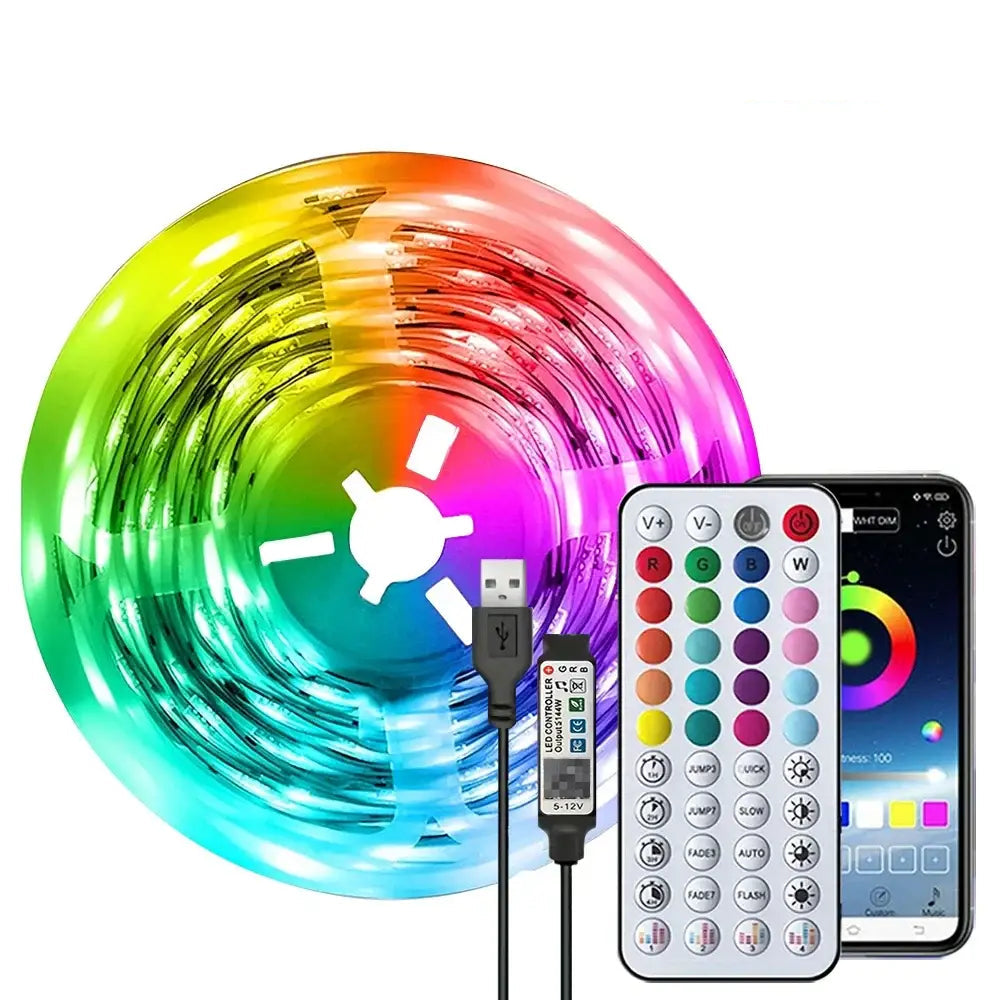 Led Strip Lights Music Sync Led Lights Room with APP Control Flexible Ribbon Tape Lights for Home Party Decor TV