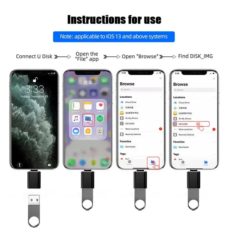 LED USB 3.0 to Type-C Adapter - OTG USB-C and USB-A to Micro USB Female Connector for Samsung Xiaomi and POCO Devices