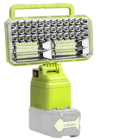 LED Work Light Compatible With Lyobi 18V Battery(Tool Only) 4200Lumens Cordless Work Light - Floodlight with USB &