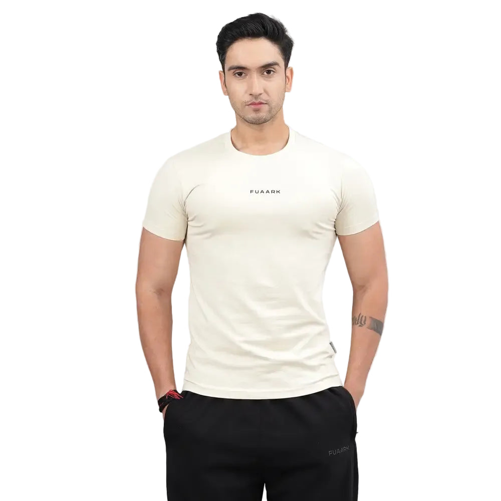 Legacy Crew Neck T-shirt Beige - Tshirts