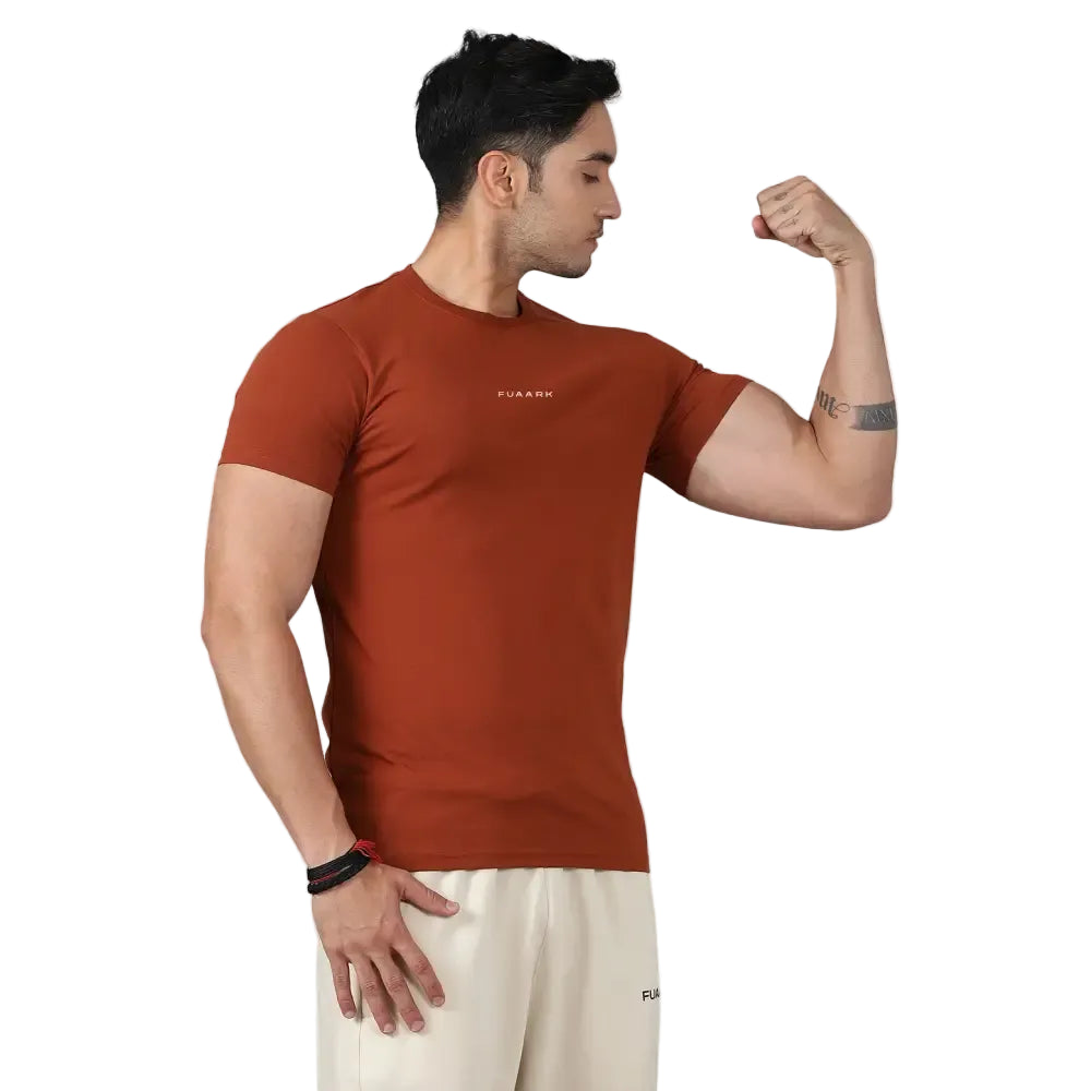 Legacy Crew Neck T-shirt Salsa Brown - Tshirts
