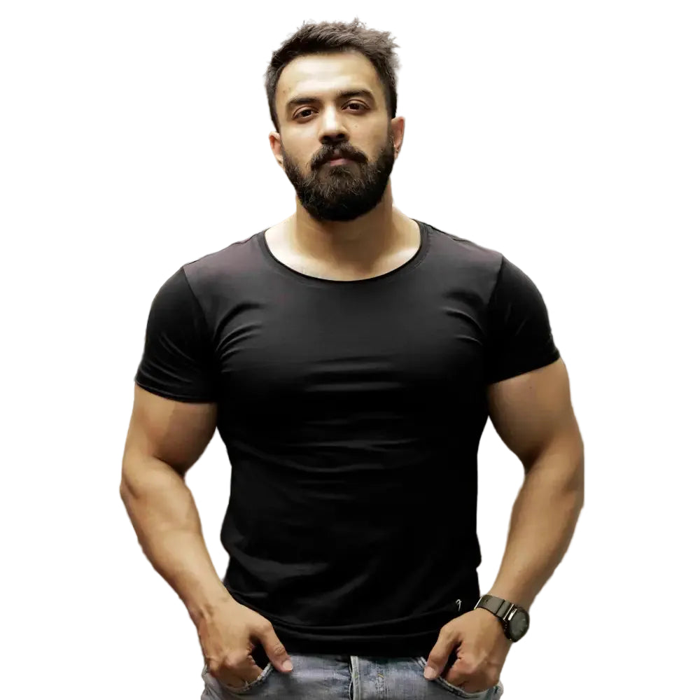 Legacy Scoop Neck T-shirt Black - Tshirts