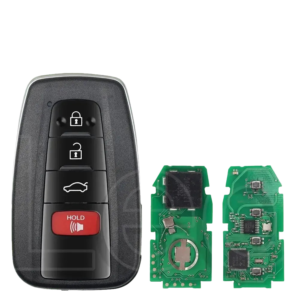 Leo Smart Remote Key For Toyota AVALON 4Button 0410-Board p4:AAAA 312-314MHZ ID:8A-CHIP World available FCC:HYQ14FBE