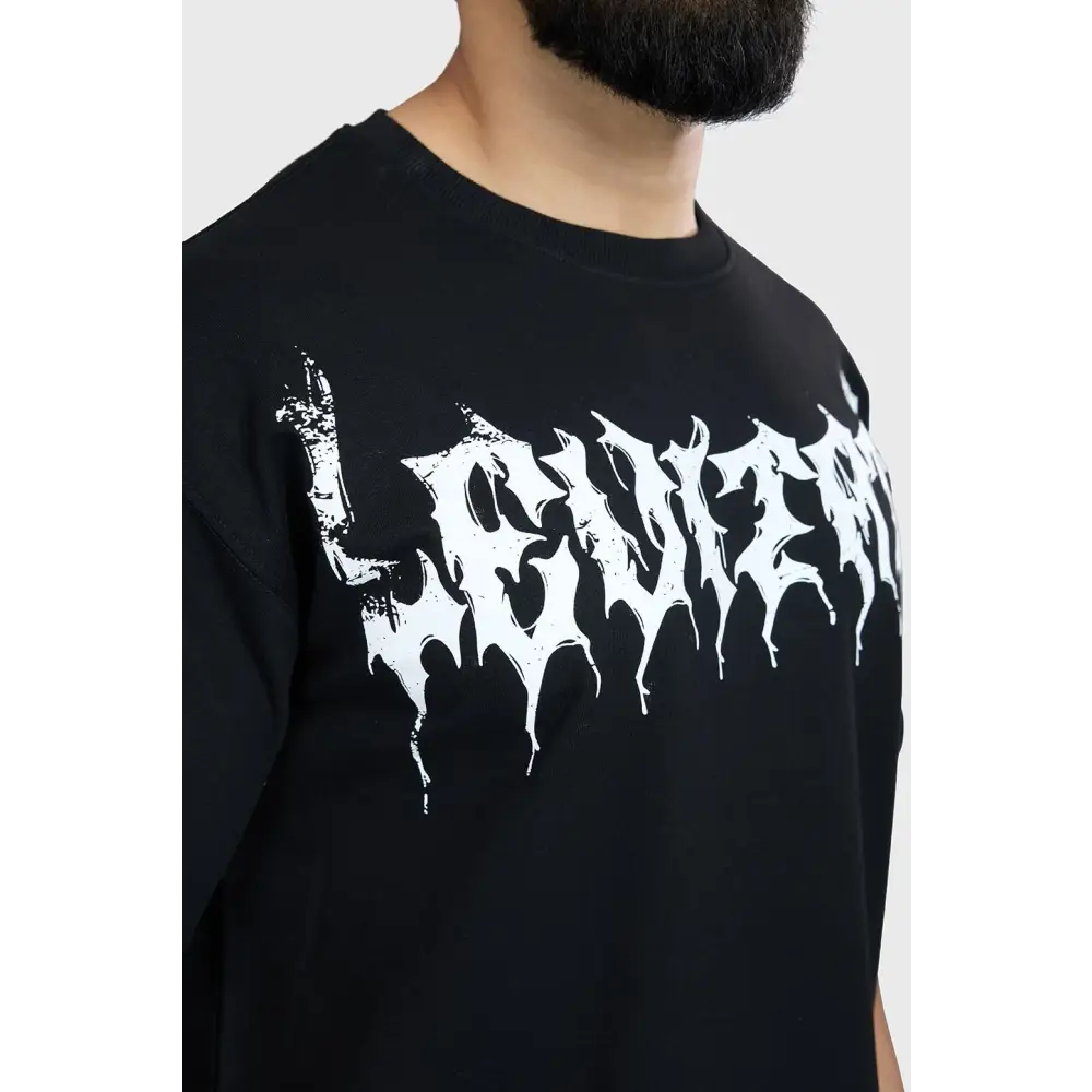 Levitate Oversized T-shirt Black - Tshirts