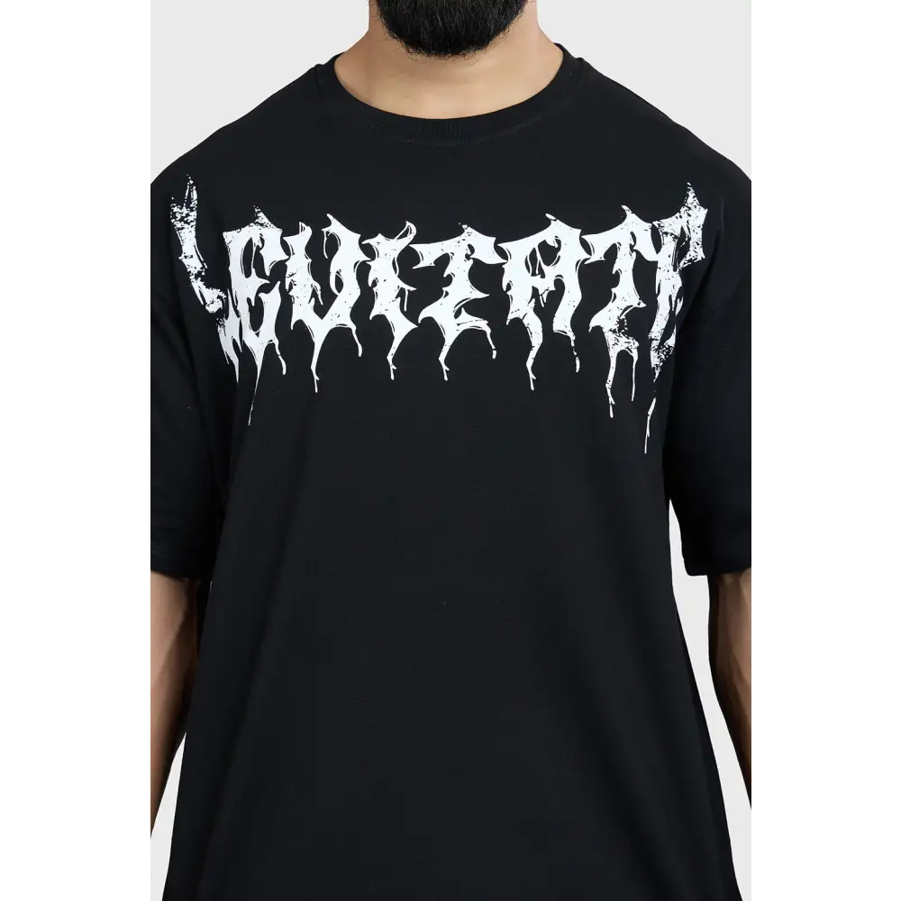 Levitate Oversized T-shirt Black - Tshirts