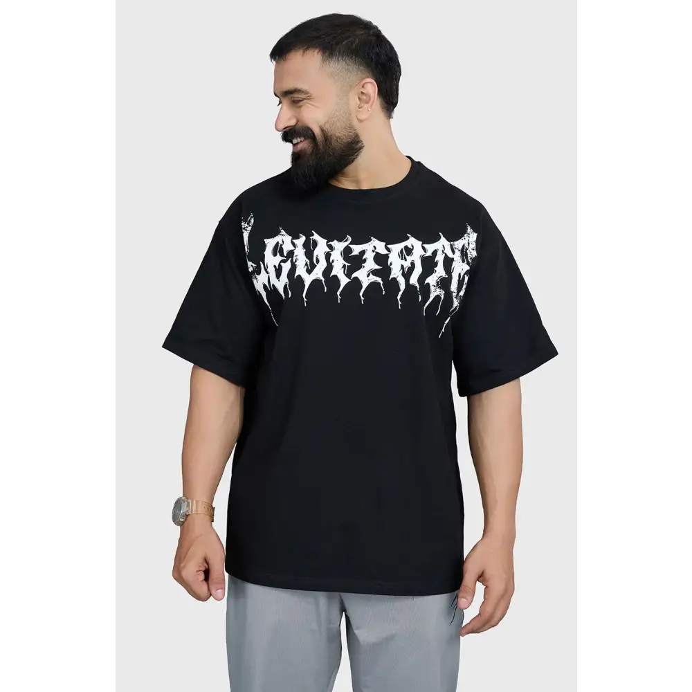 Levitate Oversized T-shirt Black - Tshirts