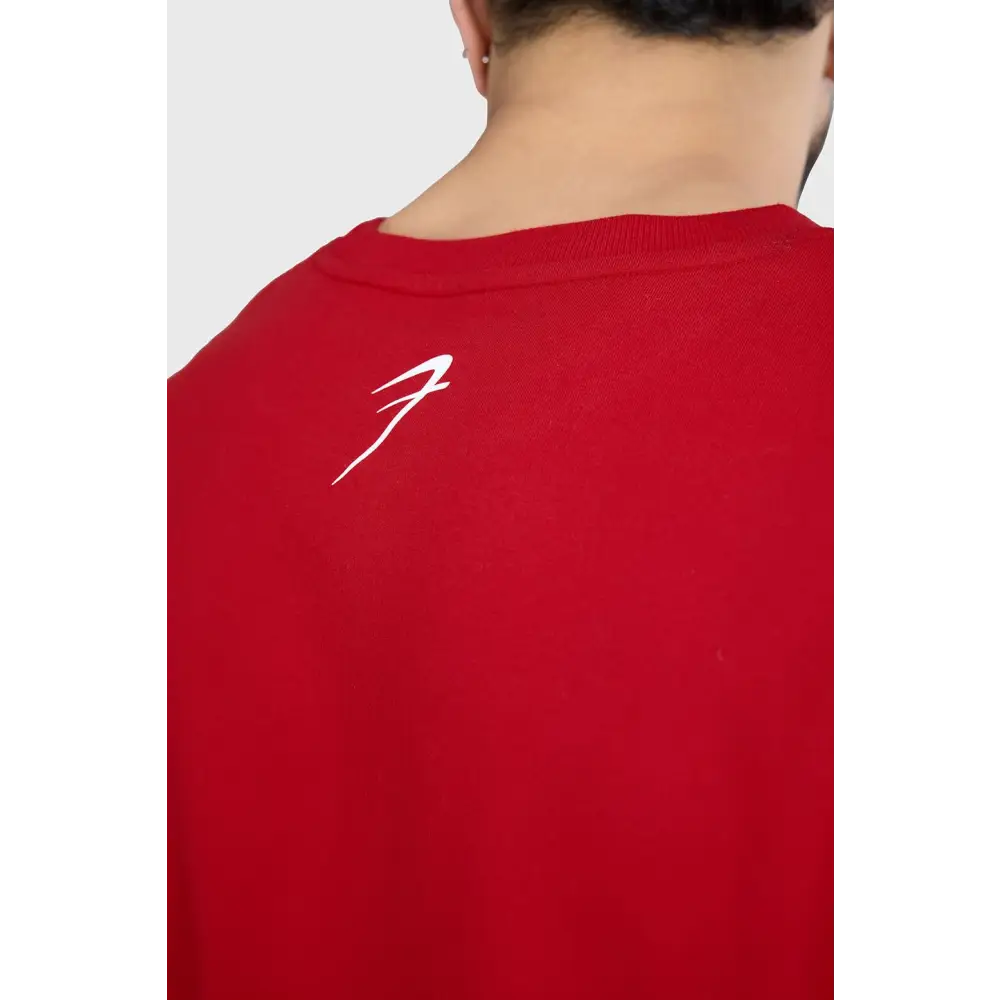 Levitate Oversized T-shirt Red - Tshirts