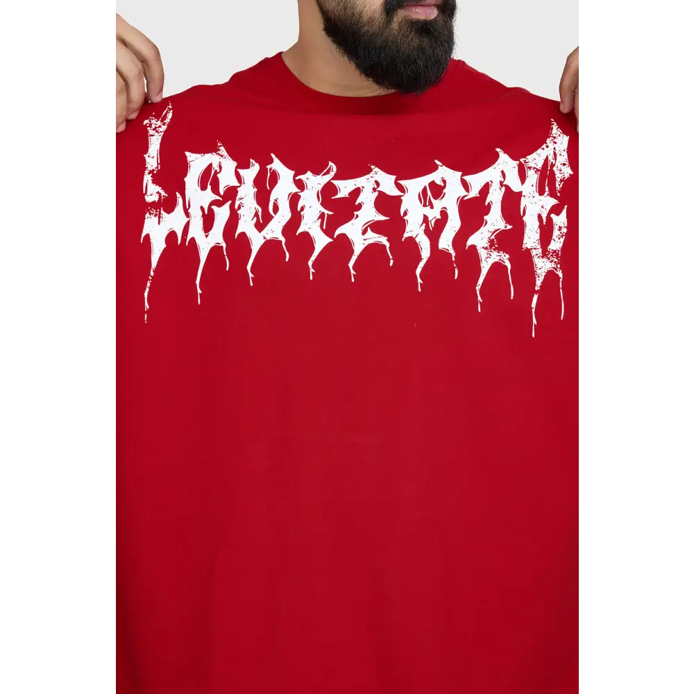 Levitate Oversized T-shirt Red - Tshirts