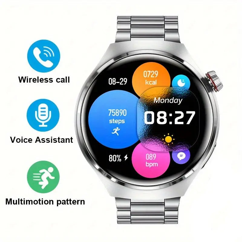 LIGE Men’s Smart Sport Watch (6 models available) - Steel Strip silvery - TWS