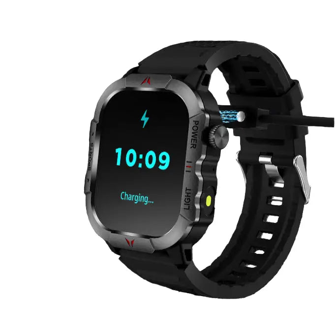LIGE Men’s Smartwatch – 2.01’’ Large Screen with Flashlight Weather Alerts - TWS