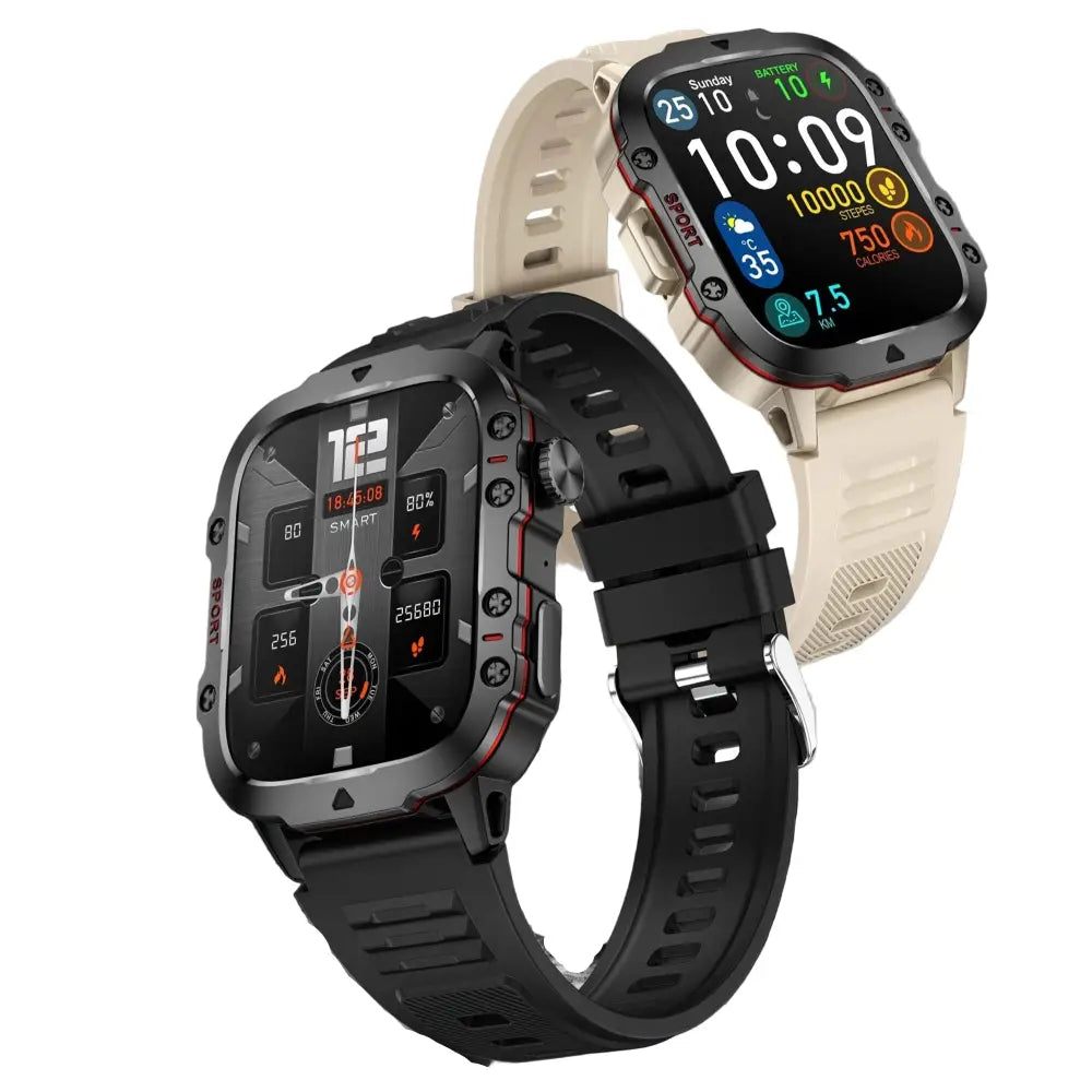 LIGE Men’s Smartwatch – Voice Assistant Breathing Exercises Raise-to-Wake Screen (4 colours available) - TWS
