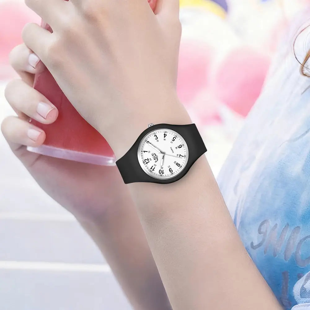 LIGE Minimalist Silicone Quartz Watch – Unisex Design (Available in Multiple Colour Combinations) - TWS